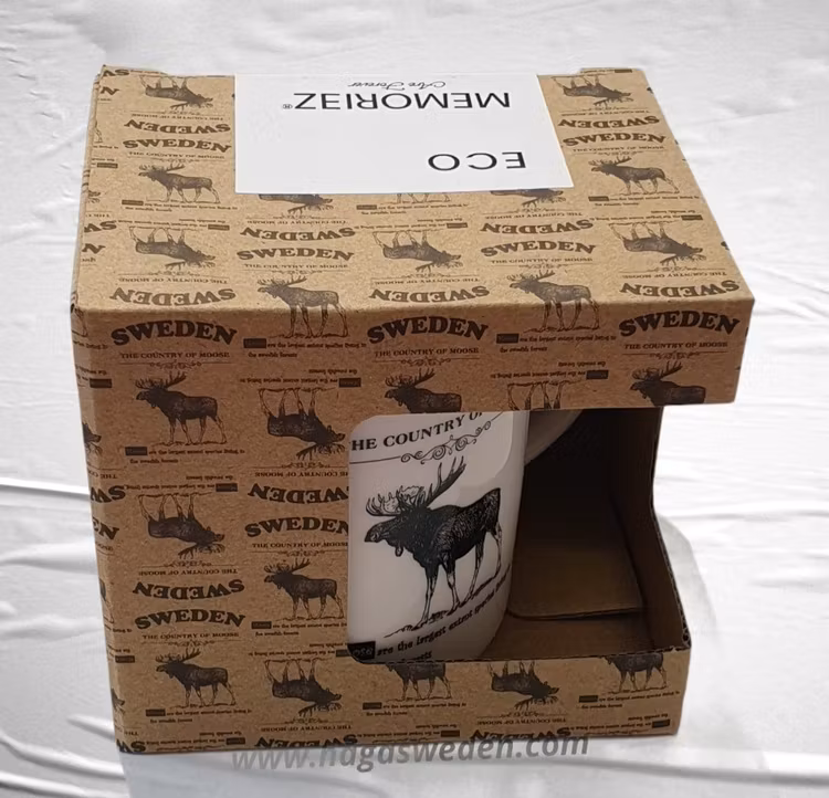 Mugg- Memoriez, Moose Classic, Large, With Story (Gray/Black/White/Matt/Pink)