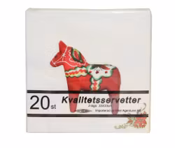 Lunchservett dalahäst motiv
