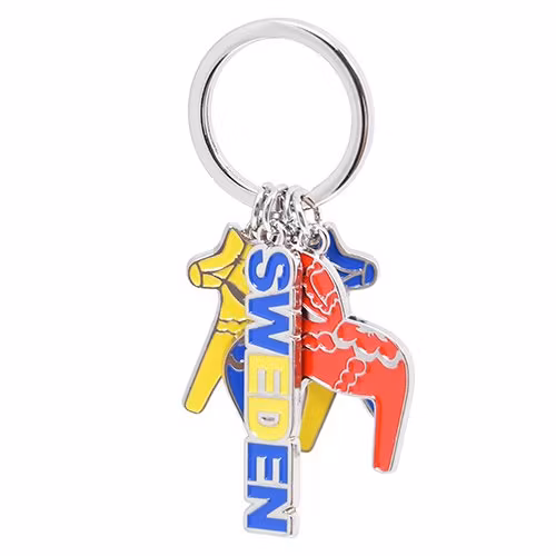 Nyckelring dalahästar, Sweden