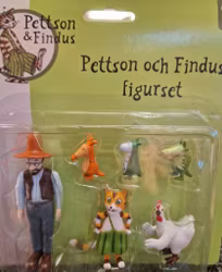 Pettson, Findus, Höna, 3 mucklor figurer