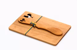 Smörgåsplatta med Smörkniv Tupp