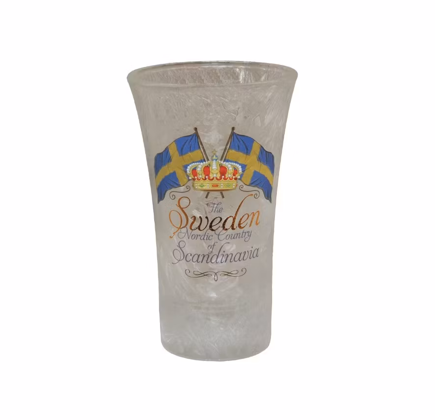 Shotglas is, Sverige Korslagda Flaggor