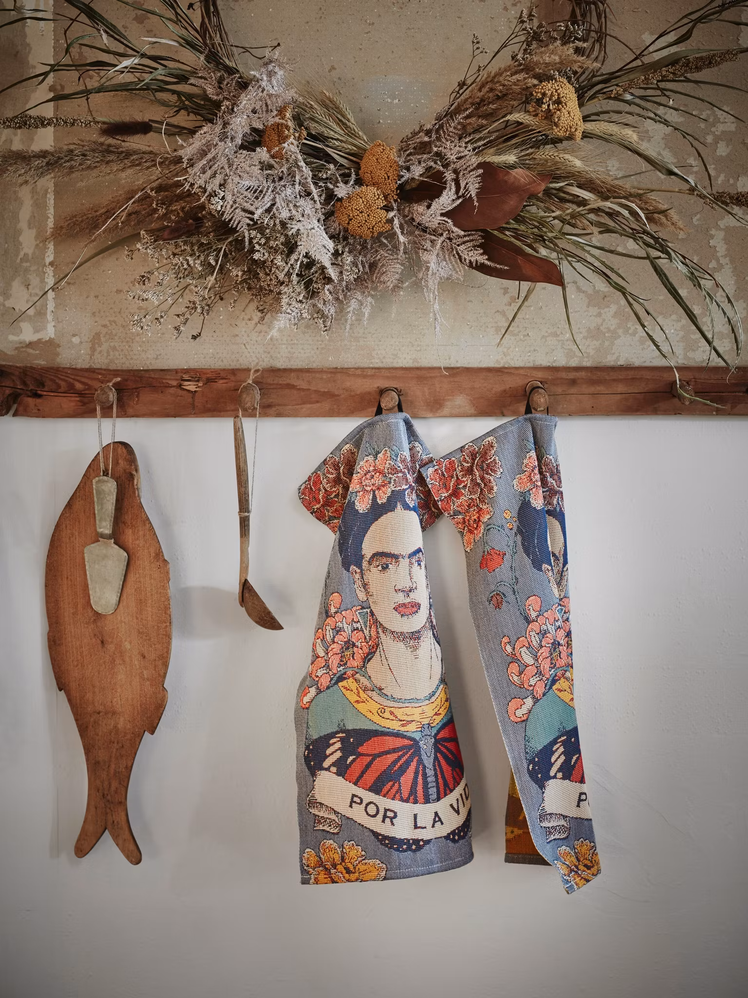 Vida (FRIDA KAHLO) handduk 35X50, 100% Ekologisk Bomull