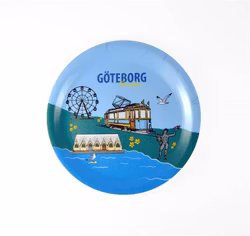 Glasunderlägg kant, Göteborg symboler