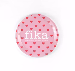 Glasunderlägg kant, Make time Fika, hjärtan