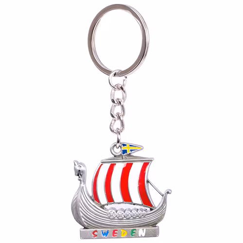 Nyckelring vikingaskepp Sweden