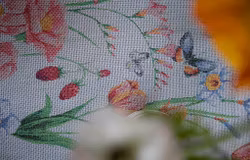 Vårfröjd handduk 35X50, 100% Ekologisk Bomull