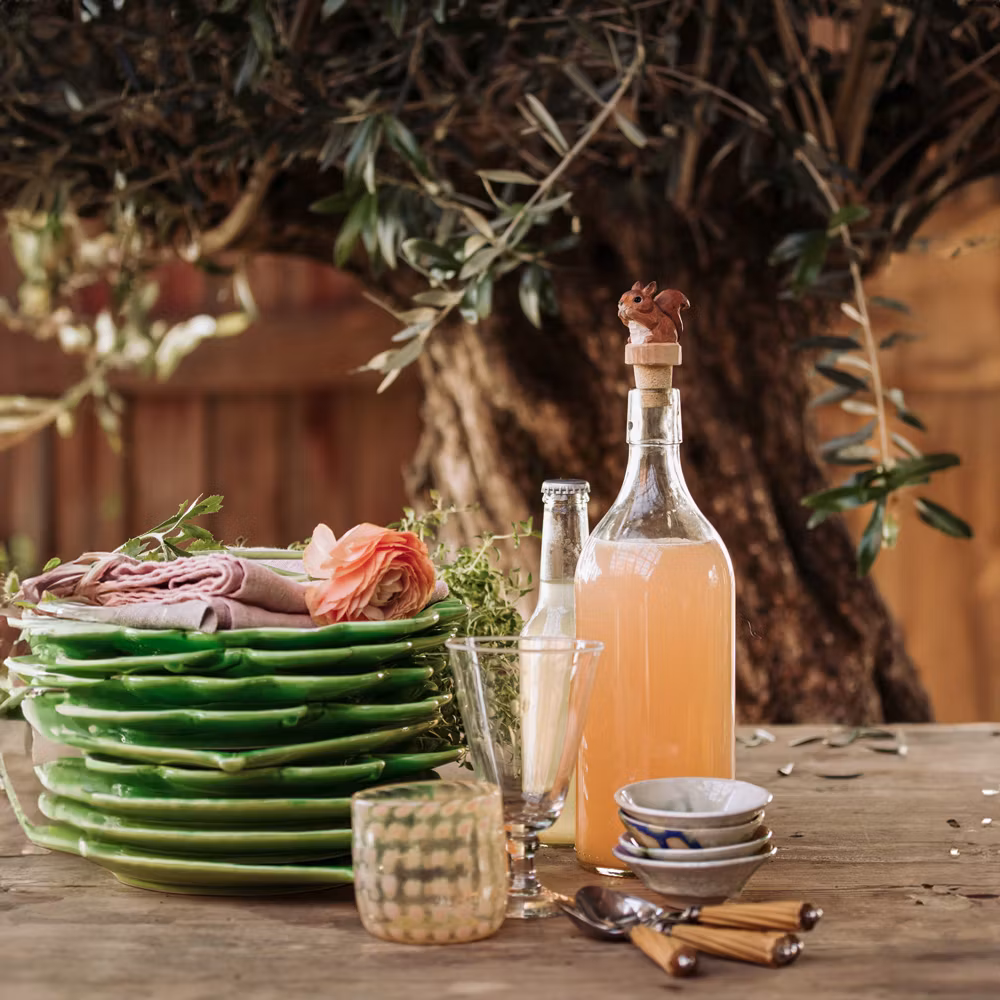 Flaskkork Ekorre, handsnidad i trä