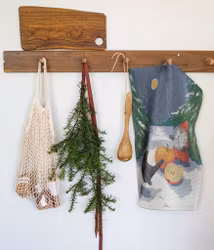 Vinteräpple handduk 35X50, 100% Ekologisk Bomull