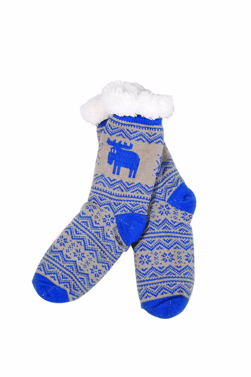 Strumpor: älg, svart & grå