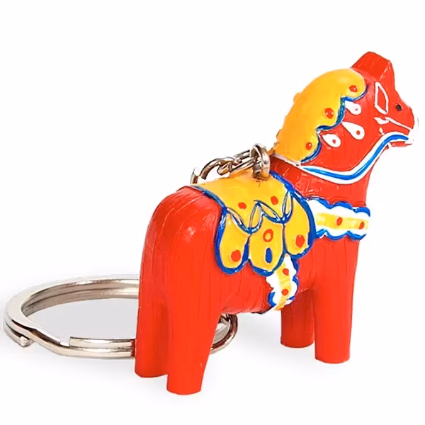 Nyckelring, Dalahäst 3D, poly
