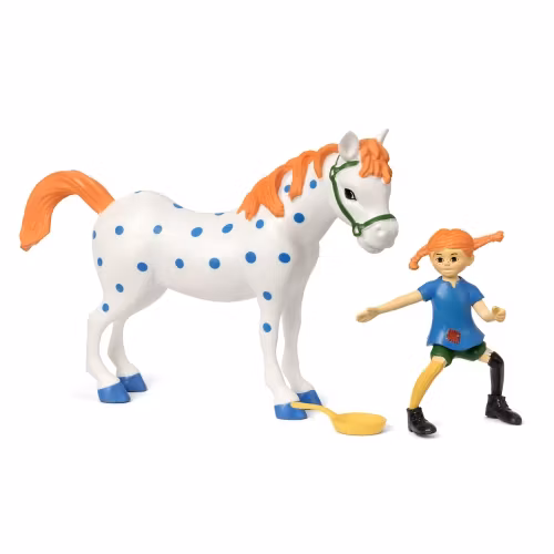 Pippi & the Little Old Man figure set