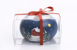 Wärmekerzenhalter in Geschenkbox, handbemalt