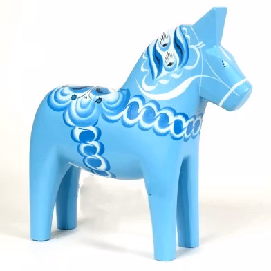 Original Dalahäst Ljus Blå
