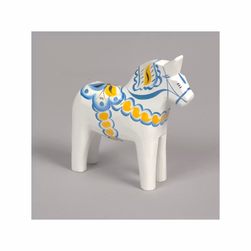 Original Dalahäst Sverige-serien (Gul- blå) / (vit gul blå)