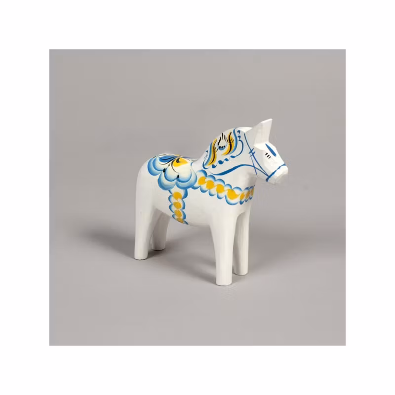 Original Dalahäst Sverige-serien (Gul- blå) / (vit gul blå)