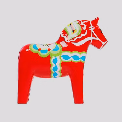 Figur: Dalahäst i poly (ej original)