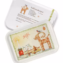 Bricka God jul fika, 27x20cm