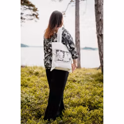 Familj-ekoväska vit