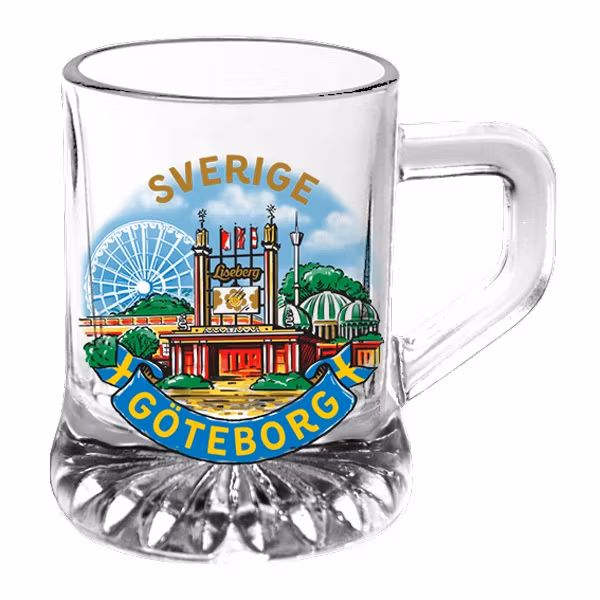 Shotglas med handtag, Göteborg Liseberg