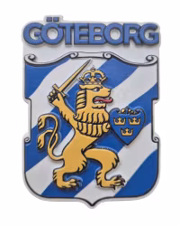 Göteborgs vapen 3D magnet