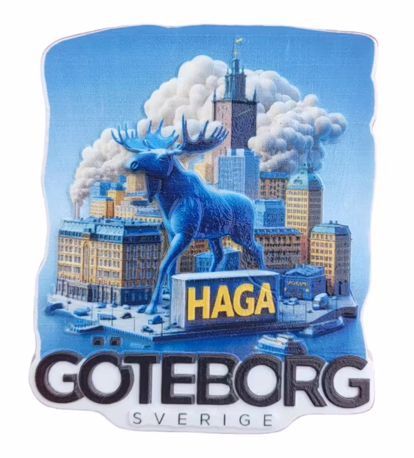 Haga, Göteborgs 3D magnet