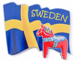 Svensk flagga, Sweden 3D magnet