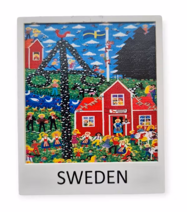 Sverige fest 3D magnet