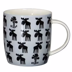 Mugg "Moose black on grey" Mia