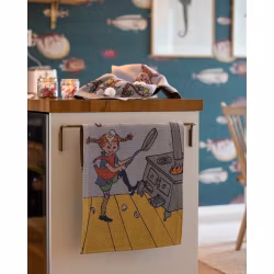 Pannkakskaos, Pippi Långstrump 40x60, 100% Ekologisk Bomull