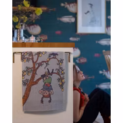 Uppochner, Pippi Långstrump 40x60, 100% Ekologisk Bomull