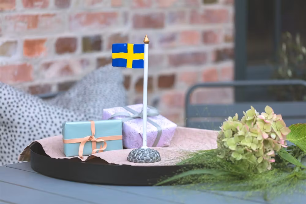 Bordsflagga, Sverige H.29,5cm