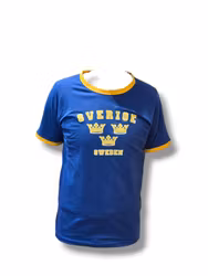 T-SHIRT Sverige blå / gula kronor (Barn / Vuxen)