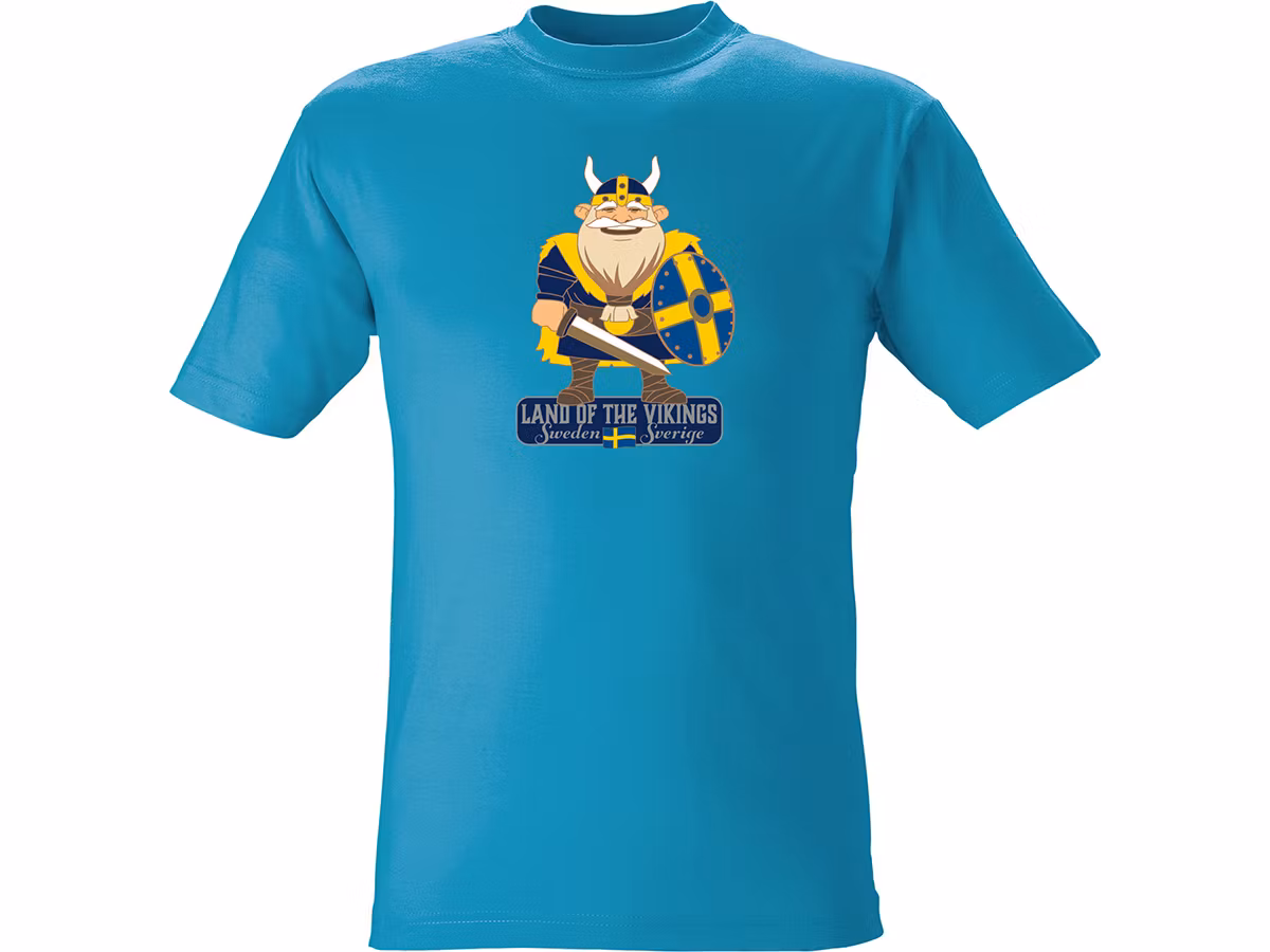 Viking T-shirt, Blåfärgad