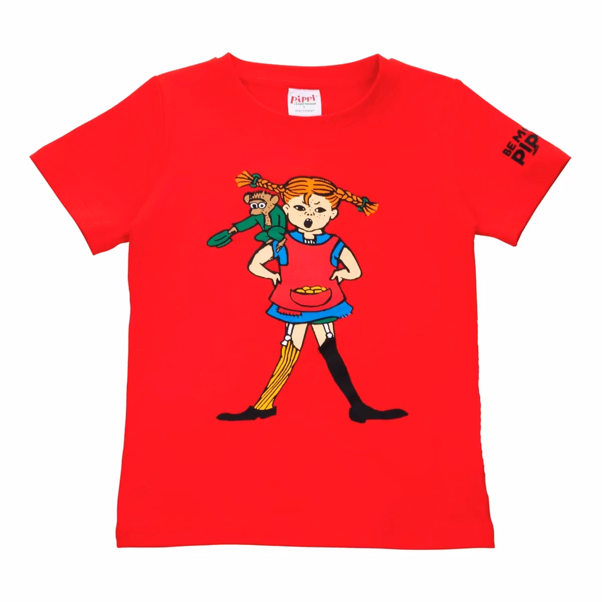 T-Shirt, Pippi Långstrump Röd