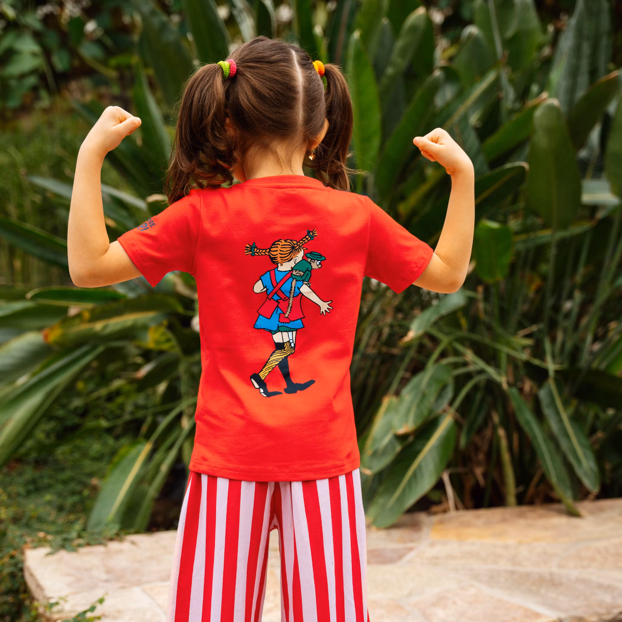 T-Shirt, Pippi Långstrump Röd