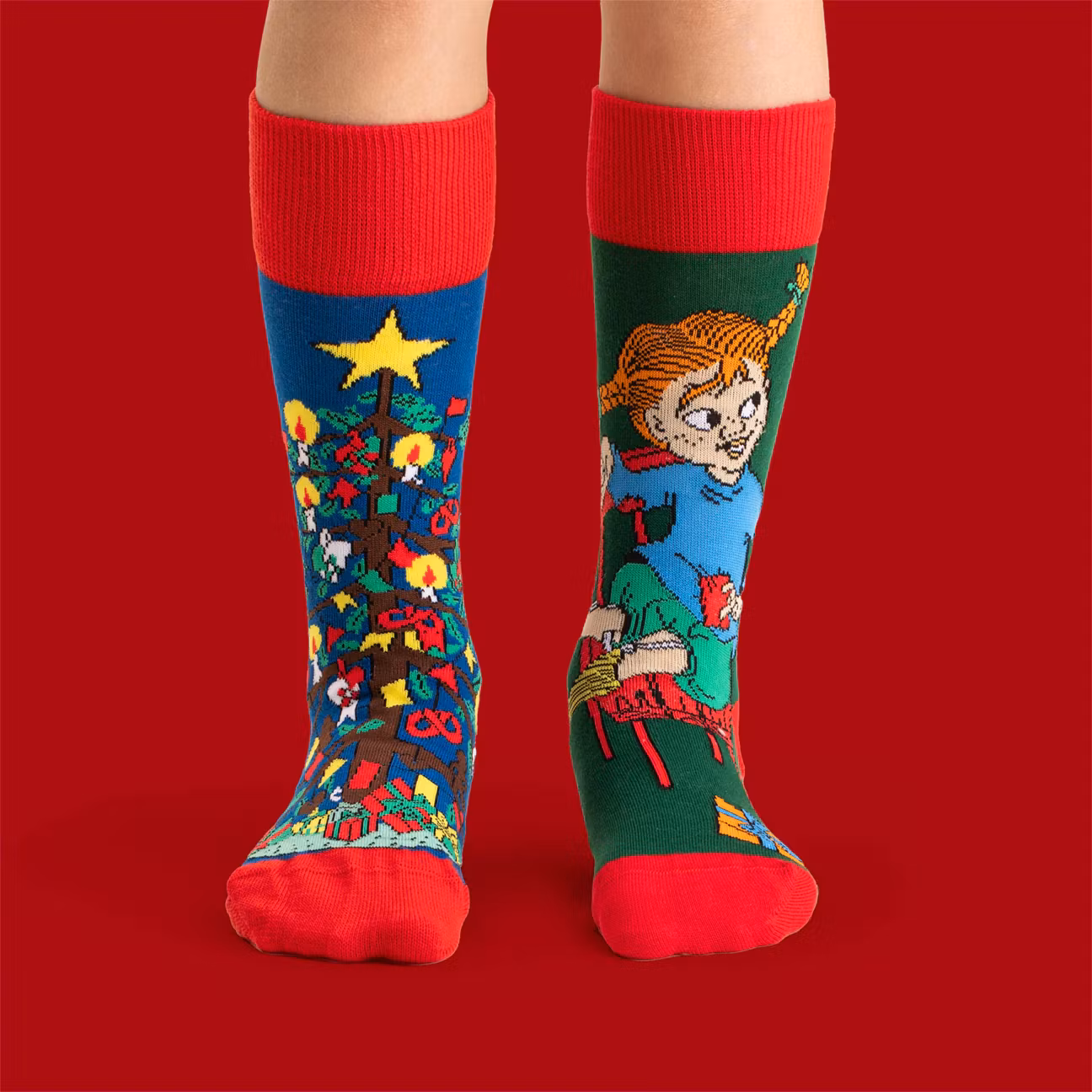 Strumpor Pippi Räddar Julen