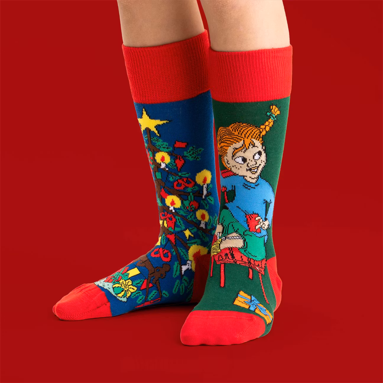 Strumpor Pippi Räddar Julen