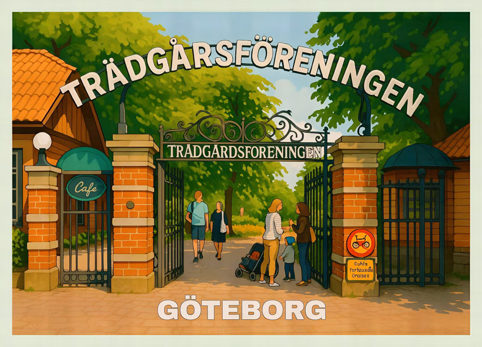 Vykort: Göteborg,160 x 110 mm