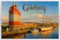 Vykort: Göteborg,160 x 110 mm