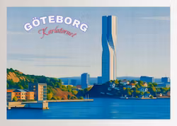 Vykort: Göteborg,160 x 110 mm