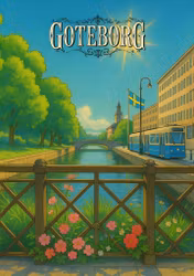 Vykort: Göteborg,180 x 130mm