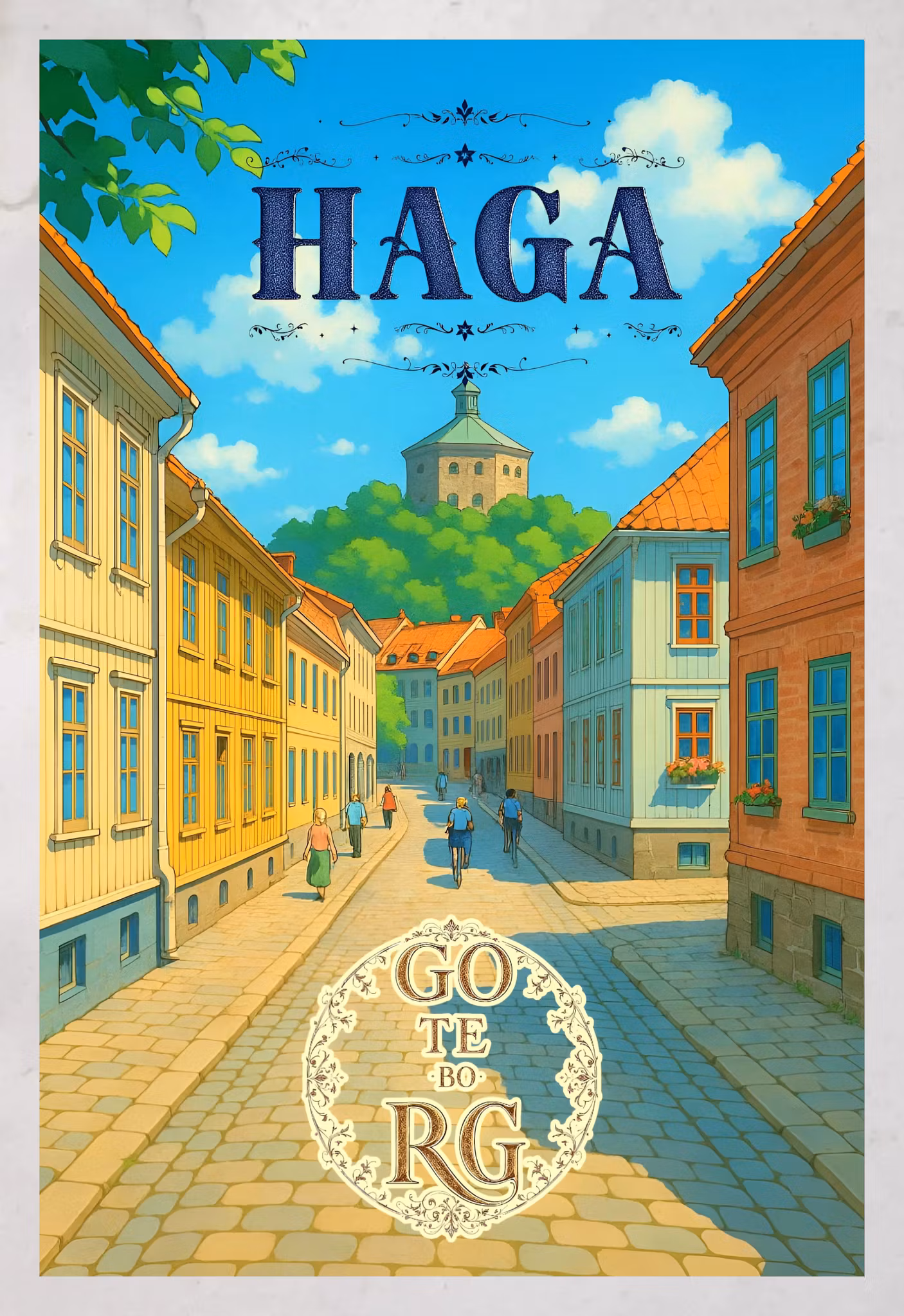 Vykort: Göteborg,180 x 130mm