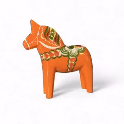 Original Traditionell Dalahäst, Orange