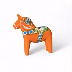 Original Traditionell Dalahäst, Orange