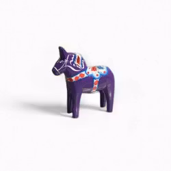 Original Traditionell Dalahäst, Mörklila