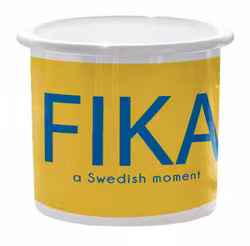 Emaljmugg, Fika swedish moment
