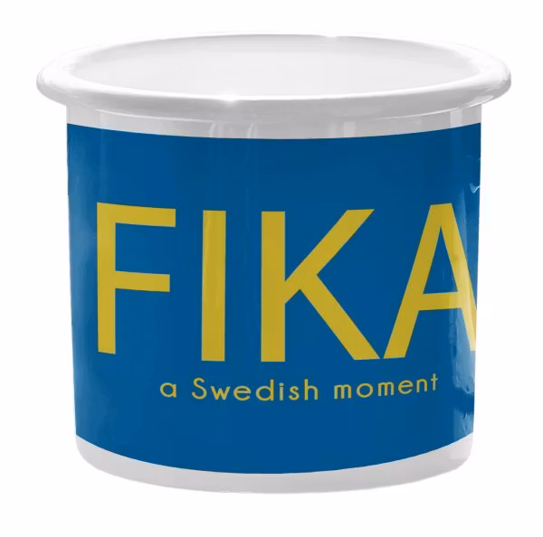 Emaljmugg, Fika swedish moment
