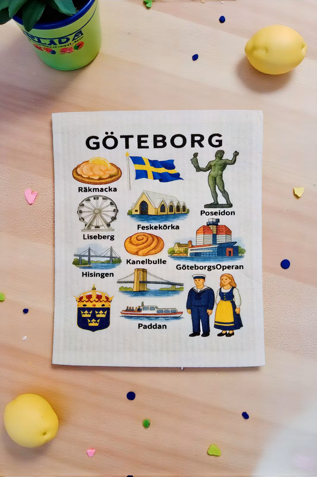 Spültuch „Göteborg-Ikonen“ 17×20 cm