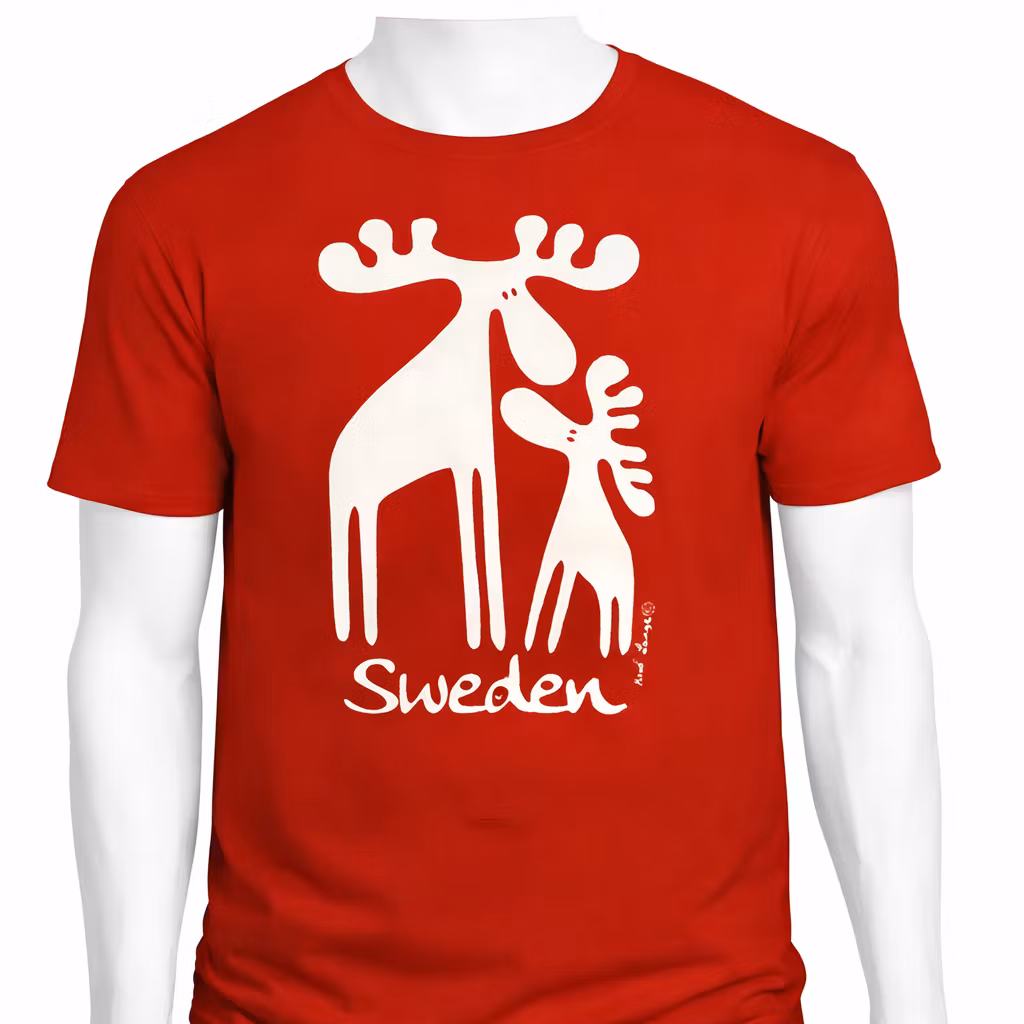T-shirt, Moose, Cherry Red